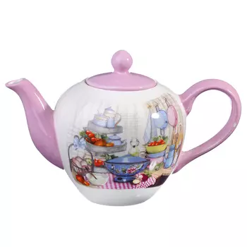 MILLIMI Хозяюшка Чайник заварочный, 1200мл, керамика