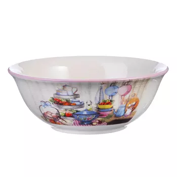 MILLIMI Хозяюшка Салатник 16см, 600мл, керамика