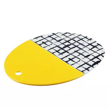 MILLIMI Индиго Блюдо сервировочное, 32х25х1см, керамика