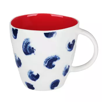 MILLIMI Индиго Кружка, 380мл, 9х7,5х9см, керамика