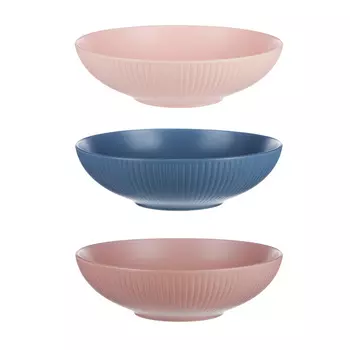 MILLIMI Ирина Салатник 19,5х6см, керамика, 3 цвета