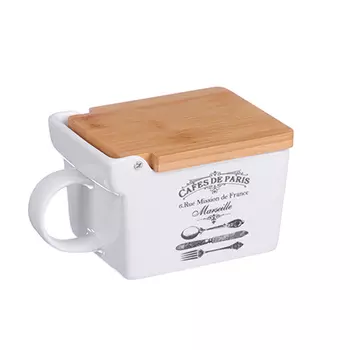 MILLIMI Кафе де Пари Банка для соли, 300мл, 25,5х9х7,5см, керамика