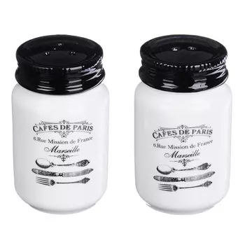 MILLIMI Кафе де Пари Набор для соли и перца, 4,5х8см, керамика