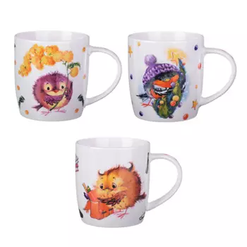 MILLIMI Каприз Кружка 360мл, керамика, 3 дизайна Каприз