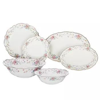 MILLIMI Ланжэ Сервиз столовый 21пр, костяной фарфор