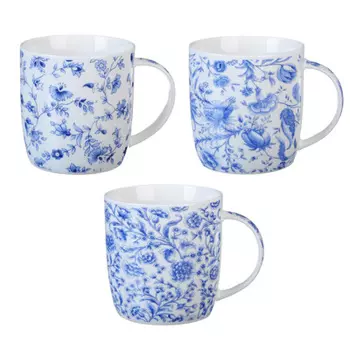 MILLIMI Лен Кружка 365мл, керамика, 4 дизайна