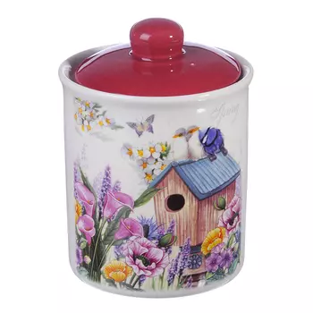 MILLIMI Любимый домик Банка для сыпучих продуктов, 550мл, керамика