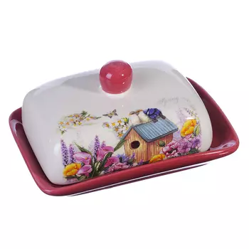 MILLIMI Любимый домик Масленка 17x12,5x8,3см, керамика