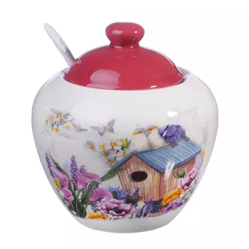 MILLIMI Любимый домик Сахарница 380мл, 10,6x10,6x11,6см, керамика