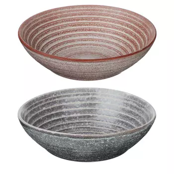 MILLIMI Матера Салатник 19х6см, керамика, 2 цвета