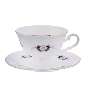 MILLIMI Менуэт Набор чайный 2 пр.(чашка 230мл, блюдце 15см), костяной фарфор