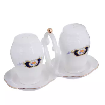 MILLIMI Менуэт Набор для соли и перца, 15х8х8см, костяной фарфор