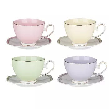 MILLIMI Мираж Набор чайный 2 пр., 260мл, 14см, костяной фарфор, 4 цвета