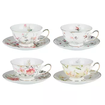 MILLIMI Настроение Набор чайный 2 пр., 220мл, 15см, костяной фарфор, 4 дизайна