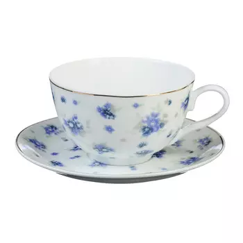 MILLIMI Незабудка Набор чайный 4 пр.,330мл, тонкий фарфор
