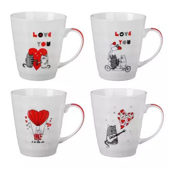 MILLIMI О любви Кружка 330мл, керамика, 4 дизайна