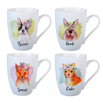 MILLIMI Оттенки Кружка 340мл, керамика, 4 дизайна