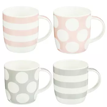 MILLIMI Пастель Кружка 360мл, керамика, 4 дизайна