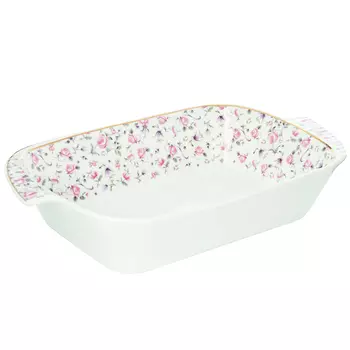 MILLIMI Пастораль Форма для запекания и многослойных салатов, 28х17х5см, костяной фарфор