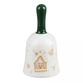 MILLIMI Пряничный домик Колокольчик декоративный 7х7х13см, керамика