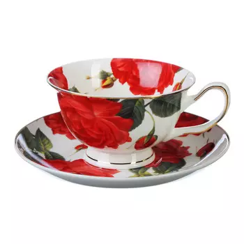 MILLIMI Пышная роза Набор чайный 2 пр., 220мл, костяной фарфор