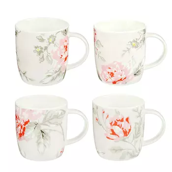 MILLIMI Роза Кружка 360мл, керамика, 4 дизайна