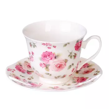 MILLIMI Роза Набор чайный 4 пр., 250мл, костяной фарфор