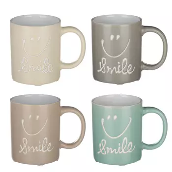 MILLIMI Смайл Кружка 340мл, керамика, 4 дизайна