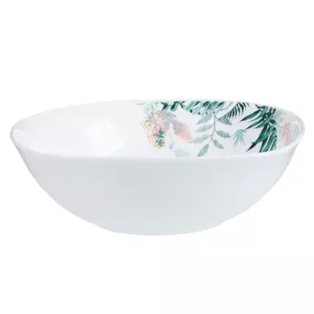 MILLIMI Тропикана Салатник опаловое стекло 16,5см, квадратная форма, 20048