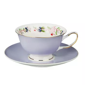 MILLIMI Вайолет Набор чайный 2 пр., 220мл, 15см, костяной фарфор