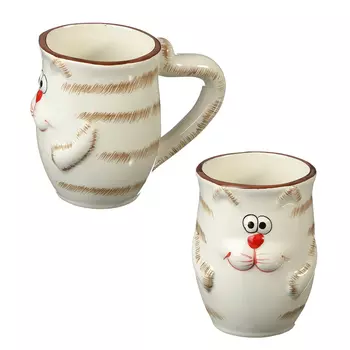 MILLIMI Веселый кот Кружка, 310мл, керамика