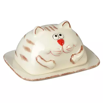 MILLIMI Веселый кот Масленка, 17,2x14,4x9,2см, керамика