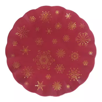 MILLIMI Волшебство Блюдо круглое 25х25х2см, костяной фарфор