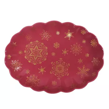 MILLIMI Волшебство Блюдо овальное 36х26,5х5см, костяной фарфор