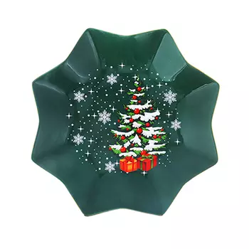 MILLIMI Звезды Блюдо круглое 30х3,5см, костяной фарфор