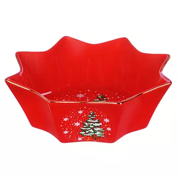 MILLIMI Звезды Салатник круглый 23х7см, костяной фарфор