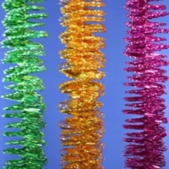 Мишура № 23, на проволоке, 200х3,5 см, 5 цветов