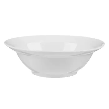 Миска без рисунка белая 300 мл, фарфор