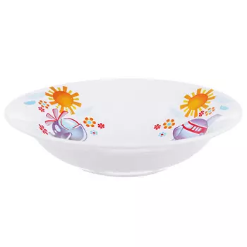Миска глубокая детская d.17,5 см, фаянс, "Паровозик/Вертолетик/Кроха"
