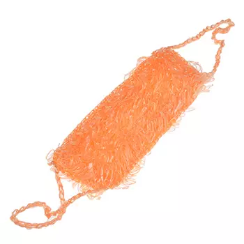 Мочалка банная с ручками, одинарная, ПП нить, 5 цветов, 40x11x2см