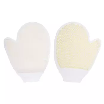 Мочалка банная, сизаль, варежка, 17х21см, 1 цвет