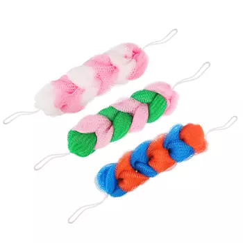 Мочалка косичка, нейлон, 50г, 6 звеньев