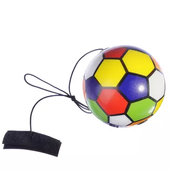 Мяч на резинке, ПВХ, 7см, 4 дизайна