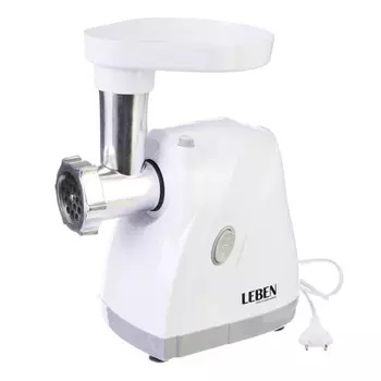 Мясорубка электрическая LEBEN 1200 Вт, 3 режима диска, реверс, 1,2 кг/мин 269-009