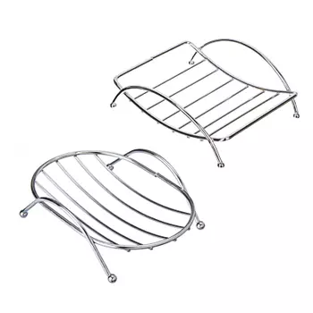 Мыльница на ножках VETTA,металл, 12,5х9х4см, 2 дизайна