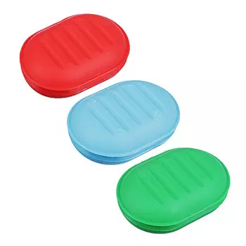 Мыльница, пластик, 10x7x3,5см, RUNIS