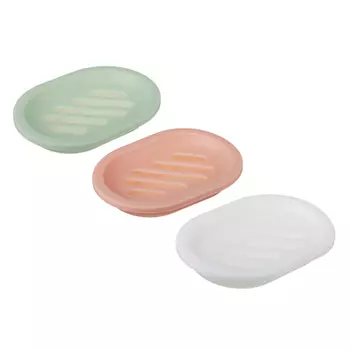 Мыльница, ПП, 13x10x2,5см, 3 цвета