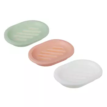 Мыльница, ПП, 13x10x2,5см, 3 цвета