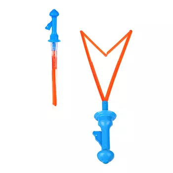 Мыльные пузыри гигантские с кнопкой, 100мл,ABS,PVC, мыльный р-р, 6х45х6см, 4 цвета