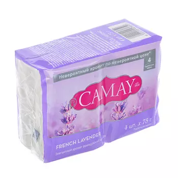 Мыло твердое CAMAY аромат французской лаванды п/у 4x75 г 67048258